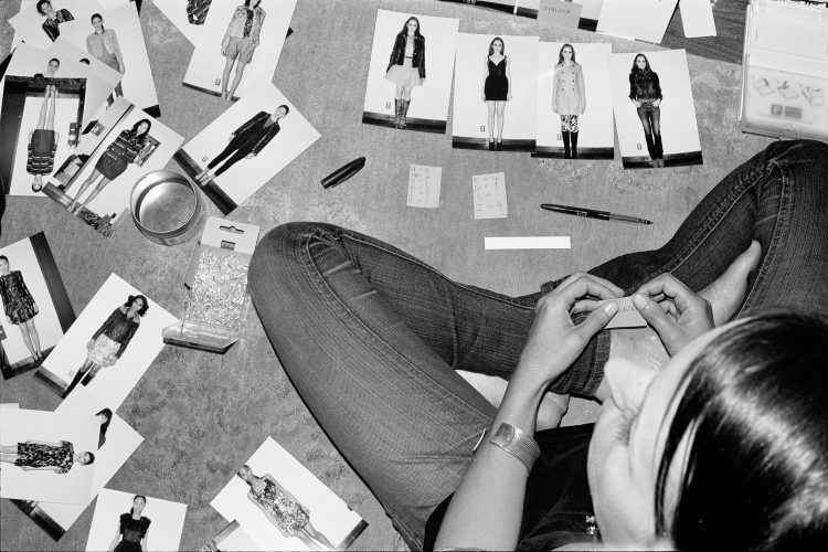 Organising the Mulberry show, New York Fashion Week, February 2010To celebrate  their 40th Anniversary, Mulberry commissioned Venetia to shoot a 'slice of life', documenting the quintessentially British brand from the New York Fashion Weeks, to their production factory in Somerset, partner forums and London parties. The work has recently been published into a 500 page coffee table book released in May 2011. 